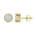 LADIES STUD EARRINGS 0.50CT ROUND DIAMOND 10K YELLOW GOLD