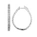 HOOPS EARRINGS 5.00CT ROUND DIAMOND 14K YELLOW GOLD