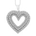 LADIES PENDANT WITH CHAIN 1.00CT ROUND DIAMOND 10K WHITE GOLD