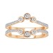 LADIES WRAP RING 0.50CT ROUND DIAMOND 14K ROSE GOLD
