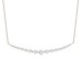 LADIES PENDANT WITH CHAIN 0.25CT ROUND DIAMOND 10K WHITE GOLD