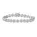 LADIES BRACELET 1.00CT ROUND DIAMOND 10K WHITE GOLD