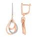 LADIES HUGGIES EARRINGS 0.33CT ROUND DIAMOND 10K ROSE GOLD