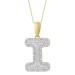 MEN'S CHARM 0.40CT ROUND DIAMOND 10K YELLOW GOLD