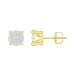 LADIES EARRINGS 0.25CT ROUND DIAMOND 10K YELLOW GOLD