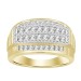 MEN'S RING 1.00CT ROUND DIAMOND 10K YELLOW GOLD