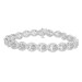 LADIES BRACELET 2.00CT ROUND DIAMOND 10K WHITE GOLD
