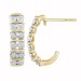 LADIES EARRINGS 0.15CT ROUND DIAMOND 10K YELLOW GOLD