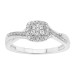 LADIES RING 0.10CT ROUND DIAMOND 10K WHITE GOLD