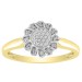LADIES RING 0.10CT ROUND DIAMOND 10K YELLOW GOLD