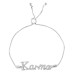 LADIES BRACELET 0.20CT ROUND DIAMOND STERLING SILVER/WHITE GOLD