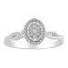 LADIES RING 0.20CT ROUND DIAMOND 10K WHITE GOLD