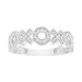 LADIES BAND 0.25CT ROUND DIAMOND 10K WHITE GOLD