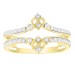LADIES RING 0.25CT ROUND DIAMOND 14K YELLOW GOLD
