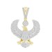 MEN'S CHARM 0.50CT ROUND DIAMOND 10K YELLOW GOLD