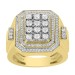 MEN'S RING 1.00CT ROUND DIAMOND 10K YELLOW GOLD