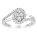 LADIES RING 0.25CT ROUND DIAMOND 10K WHITE GOLD