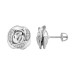 LADIES EARRINGS 0.20CT ROUND DIAMOND 10K WHITE GOLD