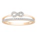 LADIES RING 0.15CT ROUND DIAMOND 10K ROSE GOLD