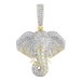 MEN'S CHARM 1.55CT ROUND DIAMOND 10K YELLOW GOLD