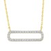 LADIES NECKLACE 0.15CT ROUND DIAMOND 10K YELLOW GOLD