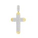 MEN'S CHARM 2.00CT ROUND DIAMOND 10K YELLOW GOLD