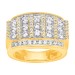 MEN'S BAND 2.00CT ROUND DIAMOND 10K YELLOW GOLD