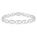 LADIES BRACELET 1.00CT ROUND DIAMOND 10K WHITE GOLD