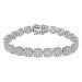 LADIES BRACELET 2.00CT ROUND DIAMOND 10K WHITE GOLD