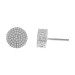 LADIES STUD EARRINGS 0.50CT ROUND DIAMOND 10K WHITE GOLD