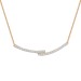 LADIES NECKLACE 0.20CT ROUND DIAMOND 10K ROSE GOLD