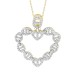 LADIES PENDANT 0.33CT ROUND DIAMOND 10K YELLOW GOLD