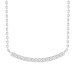 LADIES NECKLACE 0.25CT ROUND DIAMOND 10K WHITE GOLD