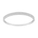 LADIES BANGLE 2.00CT ROUND DIAMOND 14K WHITE GOLD