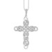 LADIES PENDANT 0.25CT ROUND DIAMOND 10K WHITE GOLD
