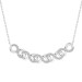 LADIES NECKLACE 0.15CT ROUND DIAMOND 10K WHITE GOLD