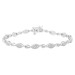LADIES BRACELET 1.00CT ROUND DIAMOND 10K WHITE GOLD