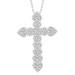 LADIES PENDANT 0.50CT ROUND DIAMOND 10K WHITE GOLD