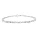 LADIES BRACELET 2.00CT ROUND/BAGUETTE DIAMOND 10K WHITE GOLD