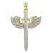 MEN'S CHARM 1.50CT ROUND DIAMOND 10K YELLOW GOLD