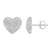 LADIES EARRINGS 0.15CT ROUND DIAMOND 10K WHITE GOLD