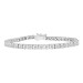 LADIES BRACELET 1.00CT ROUND DIAMOND 10K WHITE GOLD