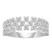 LADIES BAND 1.00CT ROUND DIAMOND 10K WHITE GOLD