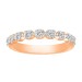 LADIES BAND 0.25CT ROUND DIAMOND 10K ROSE GOLD
