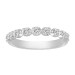 LADIES BAND 0.25CT ROUND DIAMOND 10K WHITE GOLD