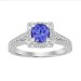 LADIES RING 1.55CT ROUND DIAMOND 14K WHITE GOLD
