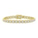MEN'S BRACELET 1.25CT ROUND DIAMOND 10K YELLOW GOLD