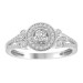 LADIES RING 0.25CT ROUND DIAMOND 14K WHITE GOLD