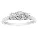 LADIES RING 0.25CT ROUND DIAMOND 14K WHITE GOLD