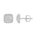 LADIES EARRINGS 0.25CT ROUND DIAMOND 10K WHITE GOLD